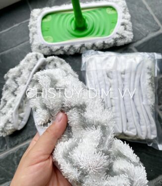 Багаторазова серветка (мікрофібра) до швабри Swiffer на резинці