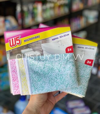 Універсальні мікрофіброві ганчірки для прибирання W5, 3 шт/набір