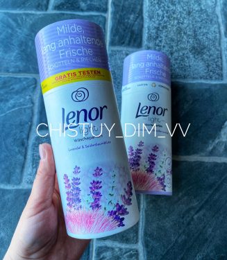Кондиціонер-парфум для білизни в гранулах Lenor Lavendel & Seidenbaumblüte, 160 г