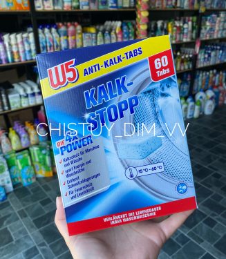 W5 Таблетки для пральної машини Kalk Stopp 60шт.